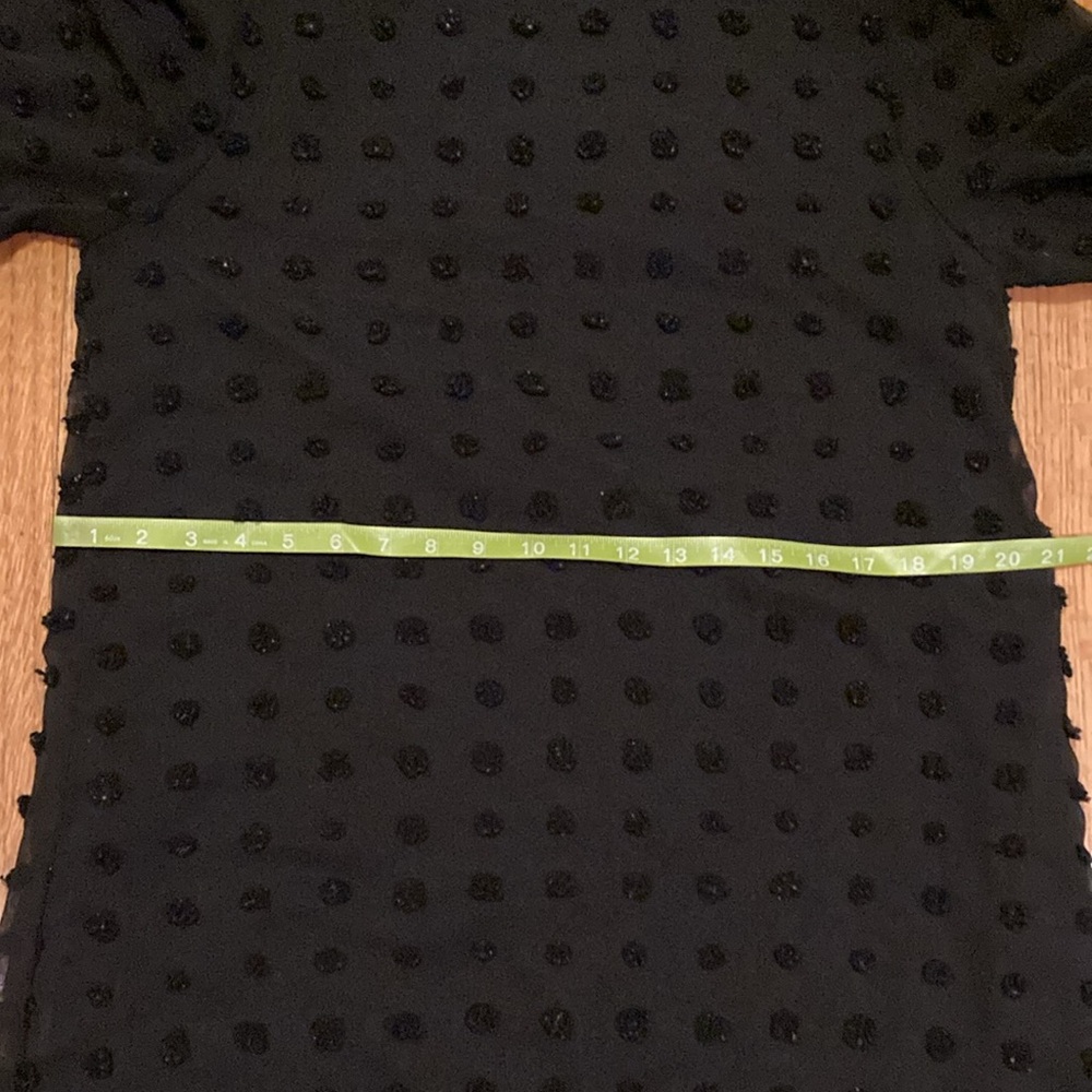 Cori Lane Black Swiss Dot Dress Size Medium - Picture 12 of 13